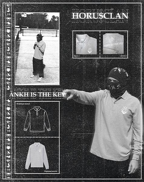 Polo manches longues "Ânkh is the key"