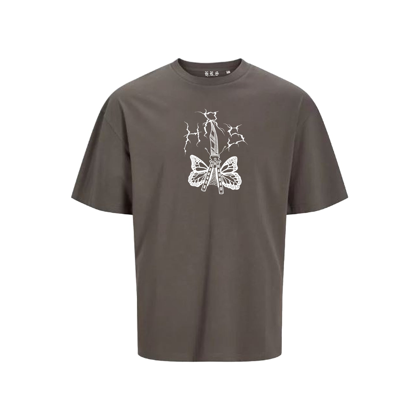 "Butterfly Knife" Oversized H.R.S. T-