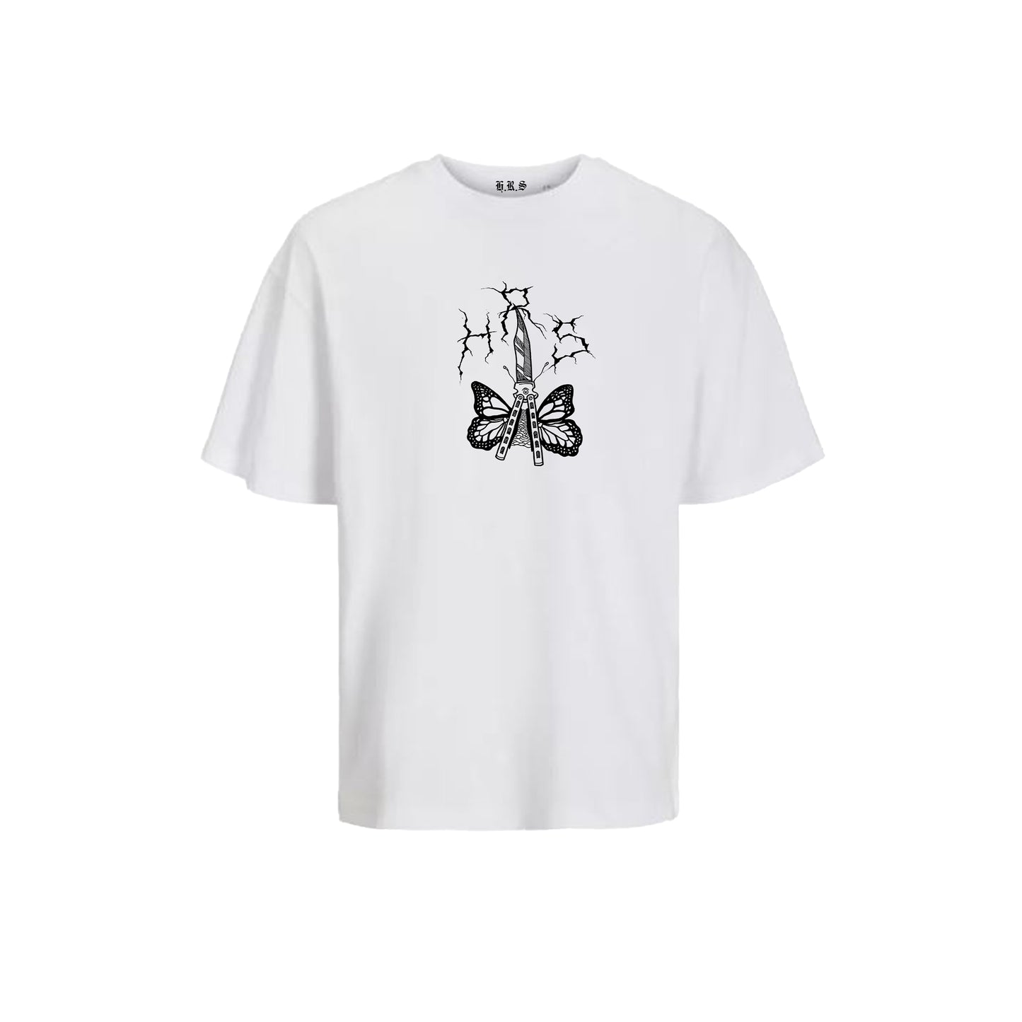 "Butterfly Knife" Oversized H.R.S. T-