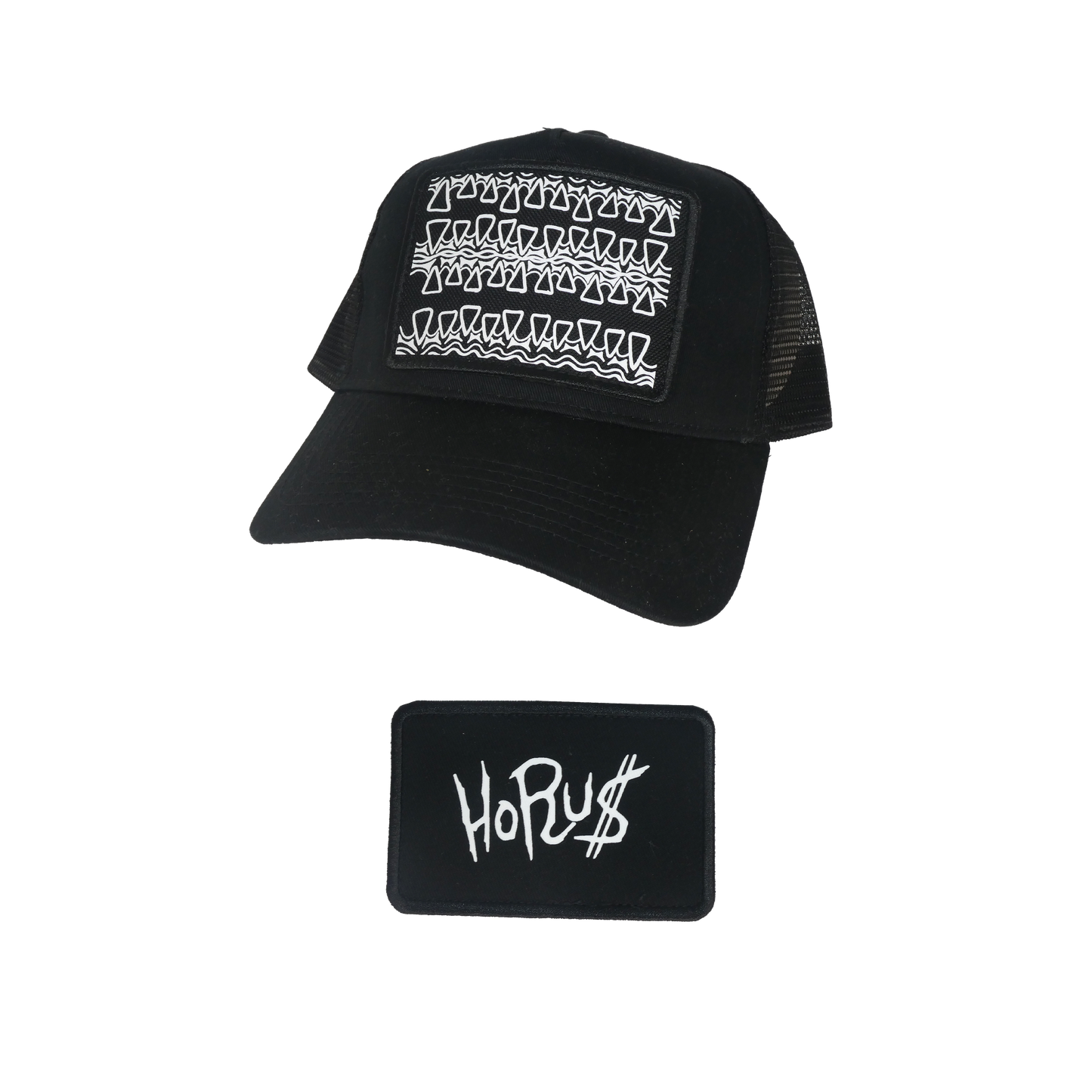 Trucker Cap "Mirror Patch" - Noire