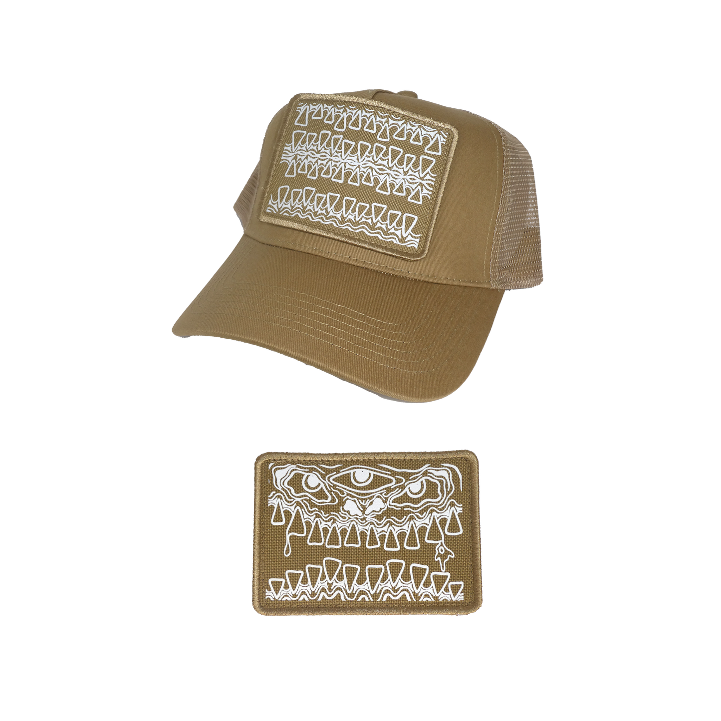 Trucker Cap "Mirror Patch" - Beige