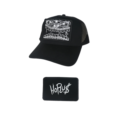 Trucker Cap "Mirror Patch" - Noire