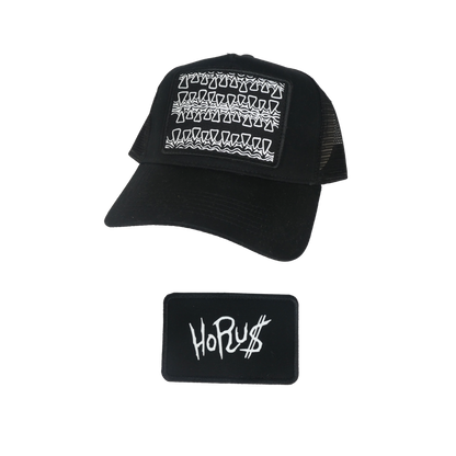 Trucker Cap "Mirror Patch" - Noire