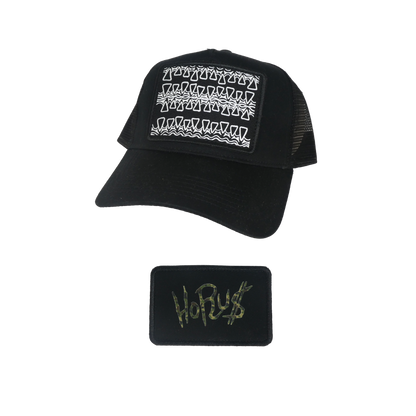 Trucker Cap "Mirror Patch" - Noire