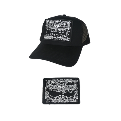 Trucker Cap "Mirror Patch" - Noire