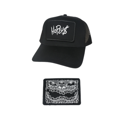 Trucker Cap "Mirror Patch" - Noire